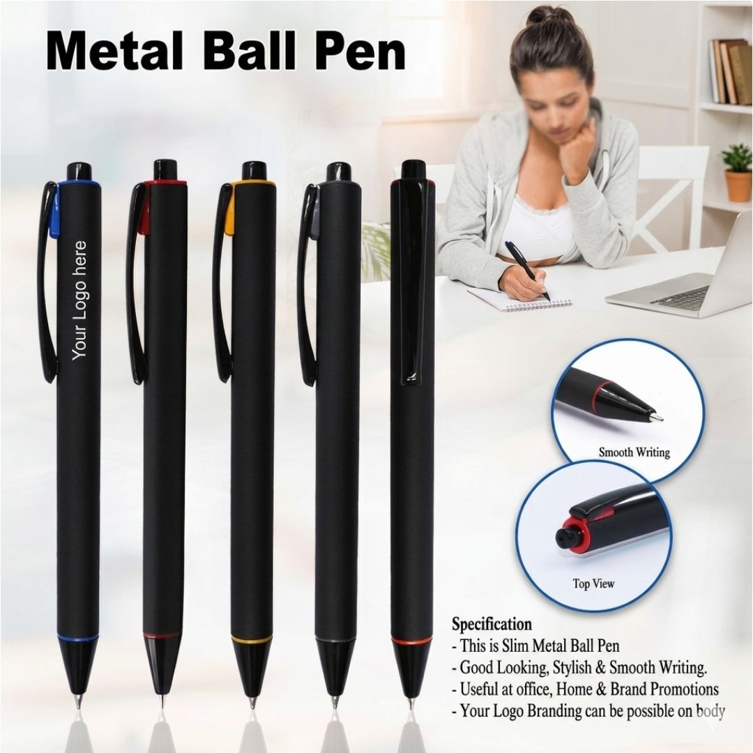 Slim Metal Ball Pen for Corporate Gifts